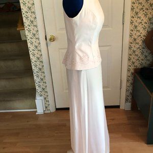 Luxurious Shell Pink 2-Piece Formal Gown